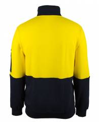 310 Cotton 1/2 Zip Fleece, Hi Vis